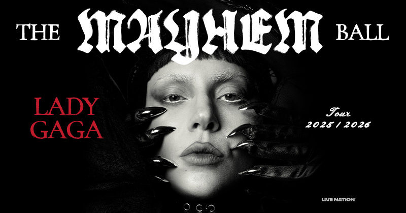 LiveNation's tweet photo. The MAYHEM isn't over yet, Little Monsters - MOTHER IS BACK WITH MORE. 

@ladygaga presents The MAYHEM Ball 2026. New dates just announced. Sign up NOW for the artist presale: https://t.co/eGwZiifJlB https://t.co/QcXDVxa2sK