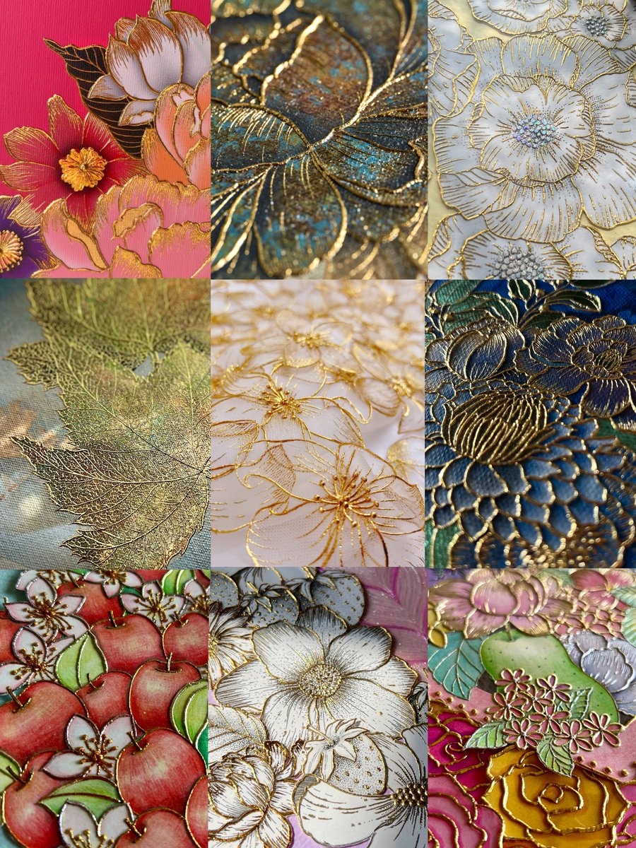 金彩は材料費かかるし、作業細かいし、その割に縁の下すぎるし、疲れるし、自分の自己紹介する時いちいち説明しないと通じないし…ってこんなネガティブ吹き飛ばすくらい美しくてワクワクする最高の伝統工芸✨
#アナログはいいぞ