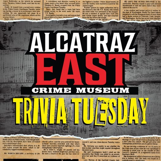 It's time for Trivia Tuesday! 

Globally, when was the last guillotine execution? 

Play here 👇
facebook.com/alcatrazeasttn/