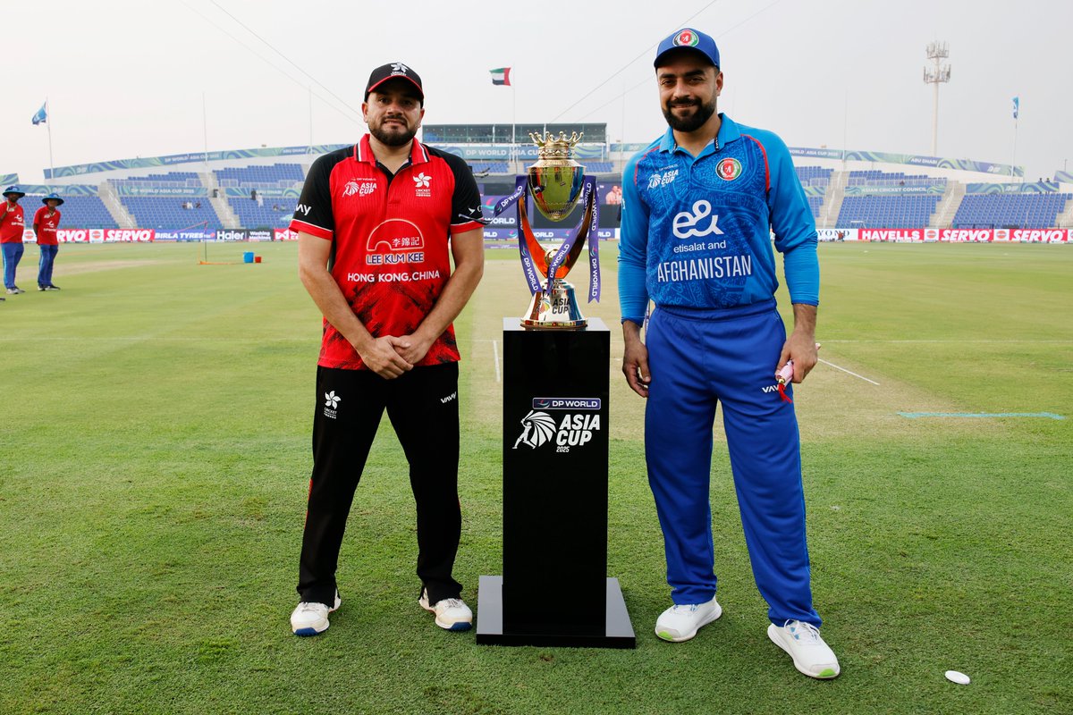 ACBofficials's tweet photo. π¨ TOSS ALERT! π¨
Afghanistan skipper @rashidkhan_19 won the toss and decided that #AfghaAtalan will bat first against Hong Kong. π
πΈ: ACC/Creimas
#AsiaCup2025 | #GloriousNationVictoriousTeam https://t.co/CubzZZeqdU