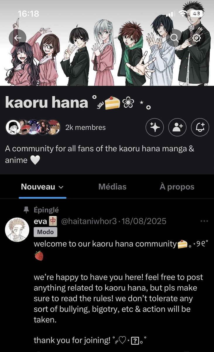MsOceane_Vi's tweet photo. hiiiii cute internet friends !! hope you all have a lovely because you deserve it 🤍

for me it was not the best day cause of doctor consultation at the hospital but something make it better .. we’re now 2k beautiful members in the kaoru hana community .. i met à lot of sweet and kind people ( i hope we can be more than oomfs maybe friends hehe :3 )because of this community so it make me really happy 🤍