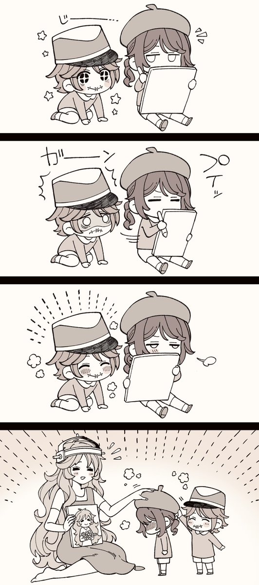 chameeenko19's tweet image. 本当は優しい画家くん。