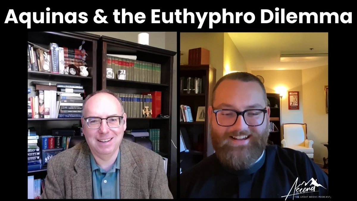 Brilliant conversation out TODAY.🎉🥳 

➡️Aquinas and the Euthyphro Dilemma with Dr. Donald Prudlo

In this conversation, Dcn. Harrison Garlick (<a href="/HarrisonGarlic1/">Dcn. Garlick, Chancellor 🇻🇦</a>) and Dr. Donald Prudlo (<a href="/Dprudlo/">Donald Prudlo</a>) delve into the Euthyphro dilemma, exploring its implications in both a polytheistic