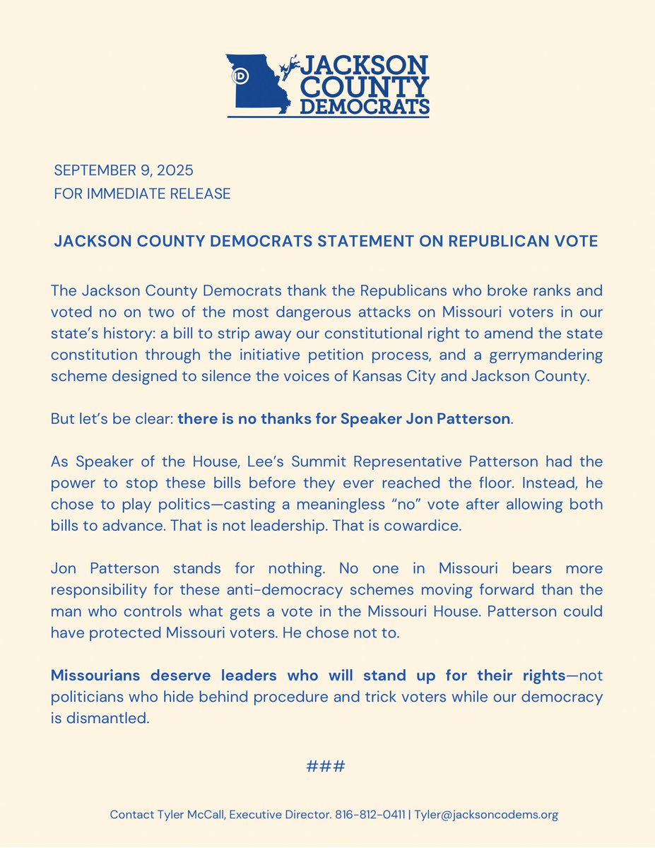 jaxcodemocrats's tweet image. We’ve seen some “Thank You’s” being shared and wanted to clarify where we stand… 

#moleg #missouri #vote