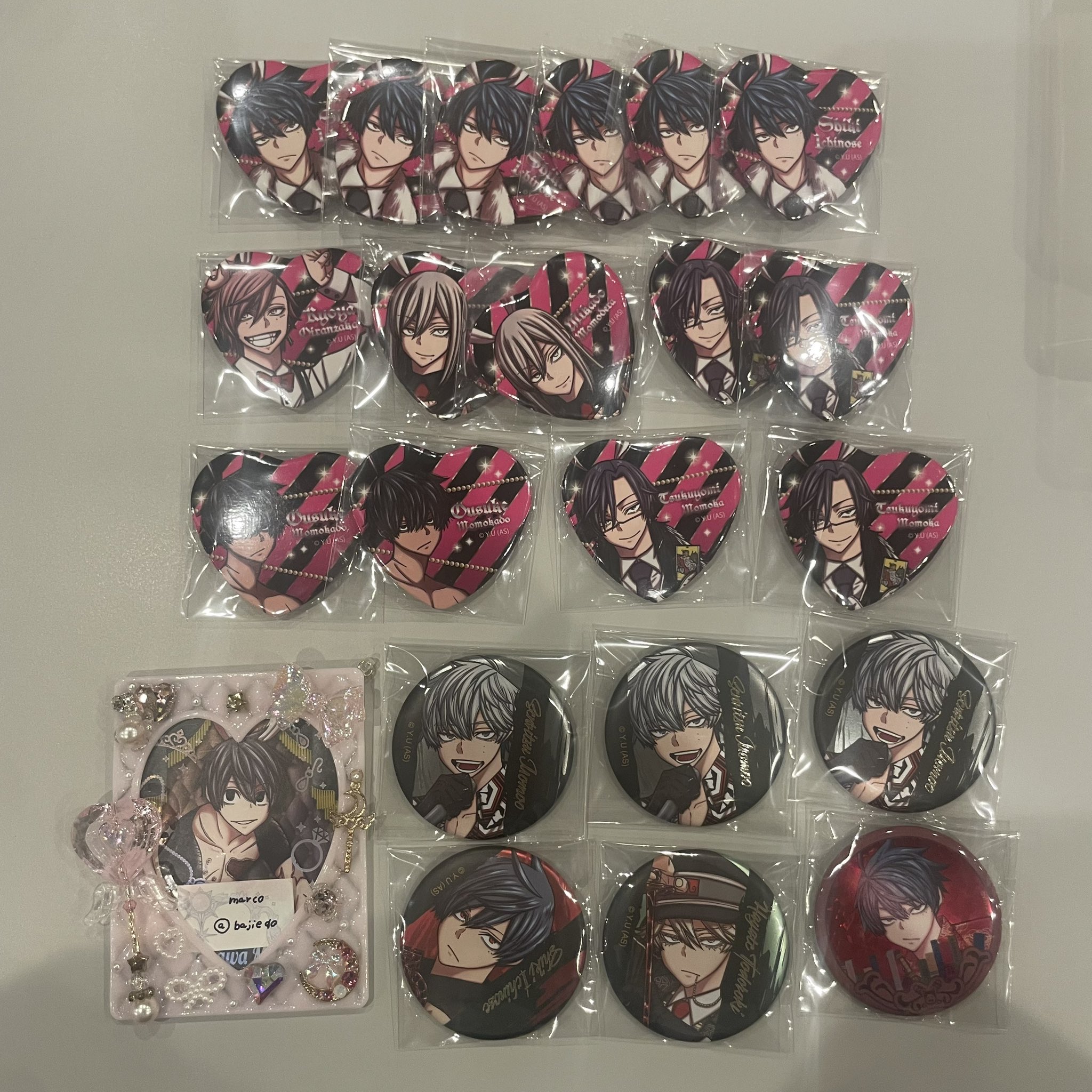 淀川真澄　ファボテリア　缶バッジ×70 無陀野無人 淀川真澄 桃源暗鬼 メタル缶バッジ ファボテリア