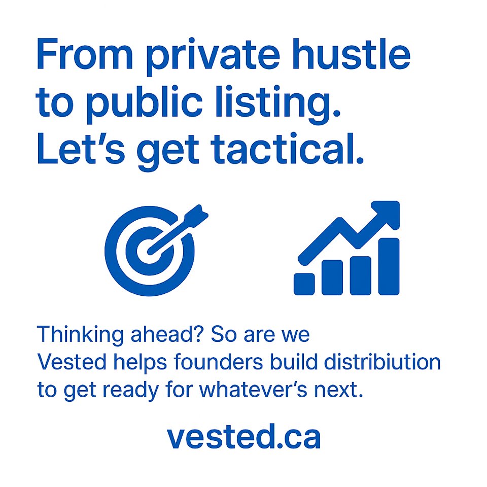 VestedCa's tweet image. Raise up to $1.5M online
Get shareholder distribution

Vested.ca