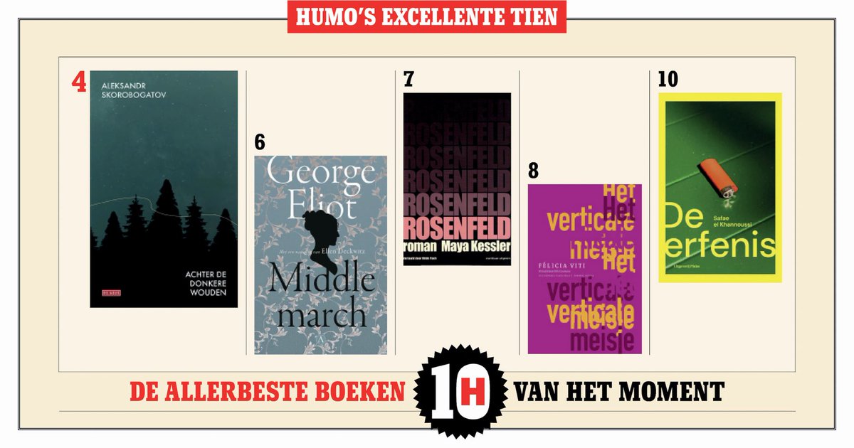 ‘Through the Dark Woods’ (‘Achter de donkere wouden’, <a href="/De_Geus/">Uitgeverij De Geus</a>, NL — English edition in 2026 by <a href="/oldstpublishing/">Old Street Publishing</a>) is already at number 4 in <a href="/Humo/">humo</a>’s Top 10 in Belgium — right behind Silvia Avallone, Ian McEwan, and Mark Galeotti! 🖤🙏

<a href="/rhaliterary/">Regal | Hoffmann & Associates</a> <a href="/FlandersLit/">Flanders Literature</a>