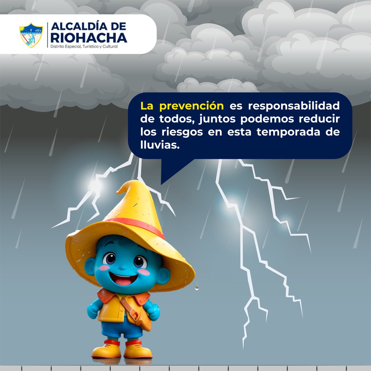 La temporada de lluvias 🌩️⚡️ya está aquí y queremos que estés preparado.

Sigue las recomendaciones para proteger tu hogar y a tu familia. 

👉 Recuerda: La prevención es responsabilidad de todos, juntos podemos reducir los riesgos.