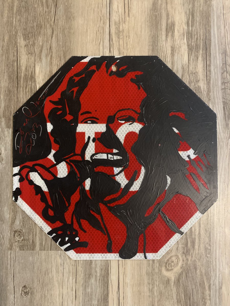 THESIGNTOLOGIST's tweet photo. Joplin  - 12x12 upcycled sign &amp; oil
DM to purchase
#art #artist #artoftheday #artforsale #artcollector #thesigntologist https://t.co/s5px0ZG24M