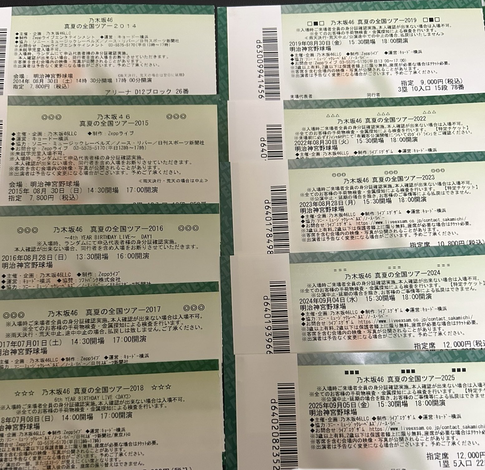 Albot　明治神宮野球場公演10回記念タオル ショルダータオル 明治神宮野球場公演10回記念 乃木坂46 - メルカリ