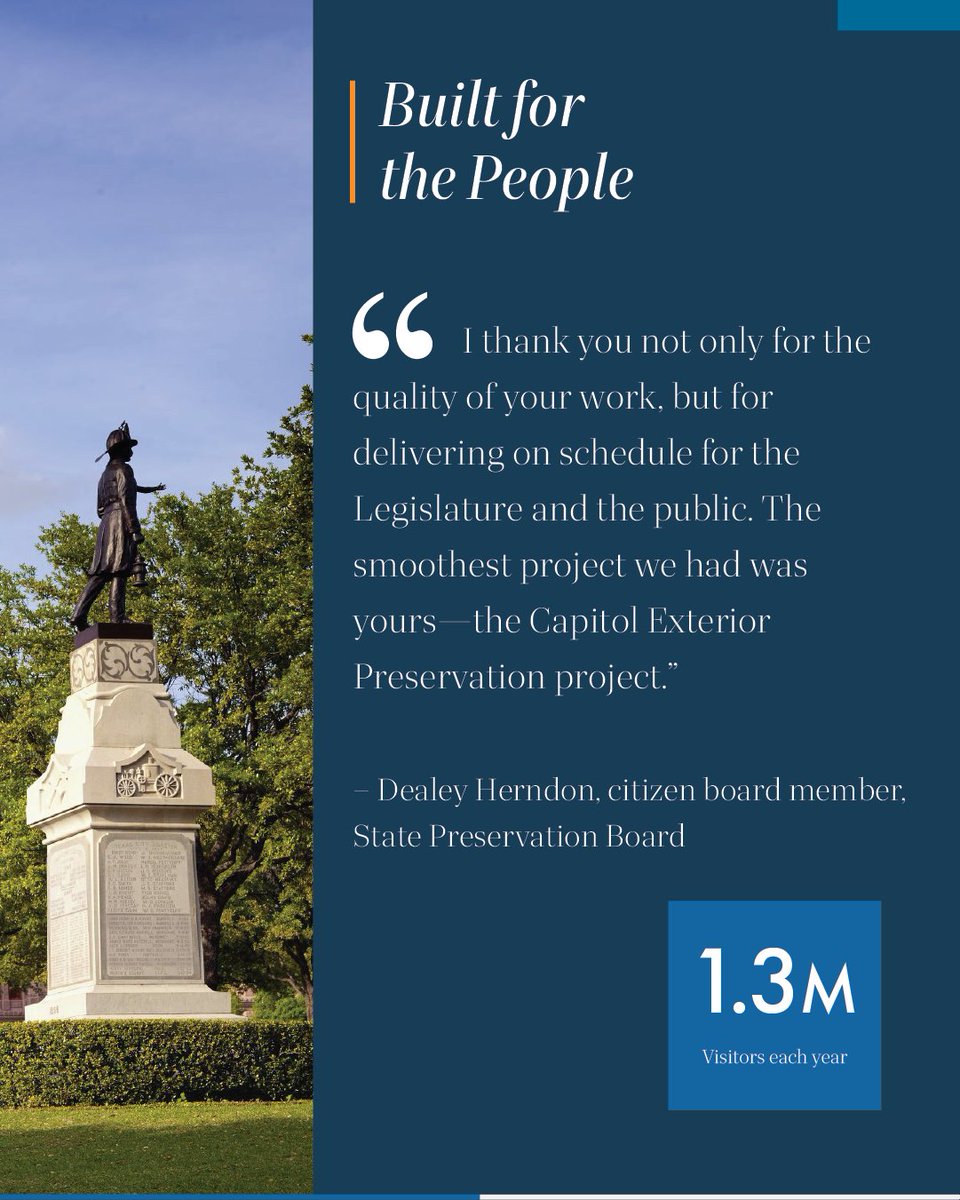 StructureToneSW's tweet image. 𝐖𝐞 𝐛𝐮𝐢𝐥𝐝 𝐭𝐨 𝐩𝐫𝐨𝐭𝐞𝐜𝐭.
From state capitols to corporate campuses, our projects are designed to serve people — strengthening trust, safety, and community. #WeBuildforthePeople