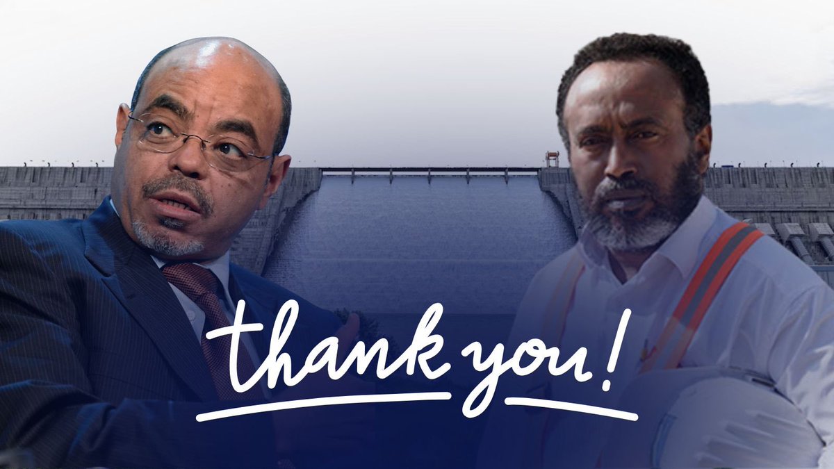 Gratitude to the visionaries behind the GERD:

PM Meles Zenawi — the mastermind who dared to dream.
Engineer Simegnew Bekele — the indomitable guardian who turned vision into reality.

#GERD #Ethiopia