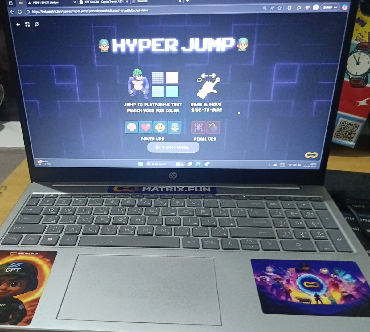 bolvii17's tweet image. From memes to games, from fun to rewards:
Hyper Jump is the next big move for Matrix 🚀
Jump in &amp;amp; claim your share of $CPT.
#MatrixFun #WeAreAllTrenchers