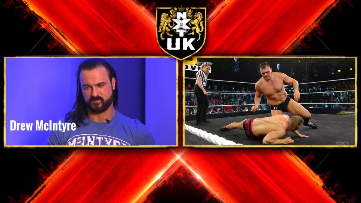 NXTUK_Legacy's tweet image. Sept. 9, 2021:

In a special rewatch of #NXTTakeover 36's epic #NXTUK Championship Match between @UNBESIEGBAR_ZAR and @Gunther_AUT, guest insight was provided by @RheaRipley_WWE, @FinnBalor, @DMcIntyreWWE and @WWESheamus. 

📸 WWE