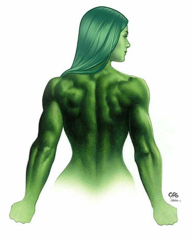 she-hulk back shot by frank cho