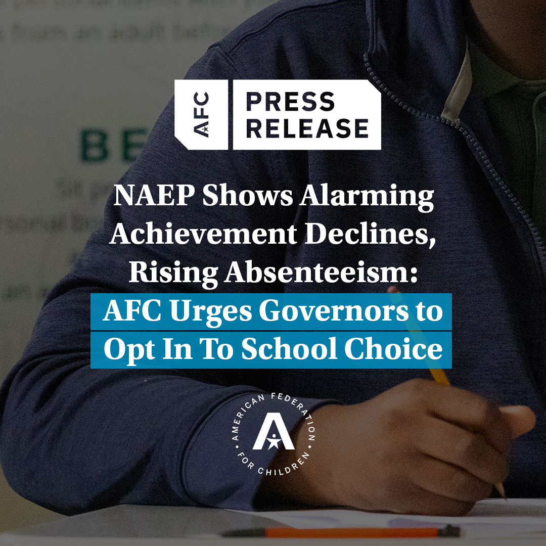 “The kids are not all right, and this year’s scores prove it yet again. A looming question remains: what are we going to do about it? Every governor in America must opt in to the federal school choice tax credit and inject desperately needed accountability into this system as