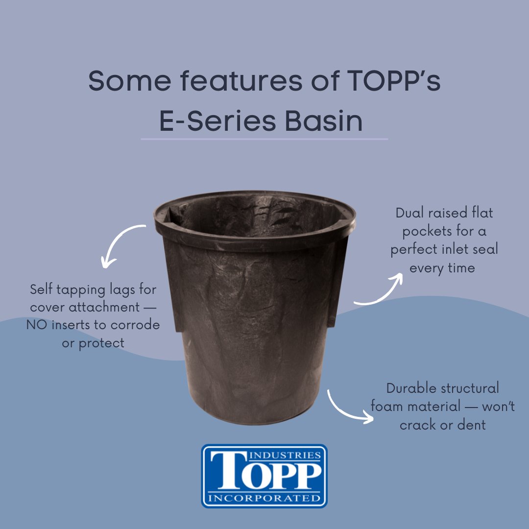 Our E-Series basins are available in various sizes and are the perfect fit for your next project.

Learn more: ow.ly/Pbmq50WTVIx