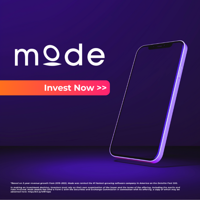 EarnWithMode's tweet photo. Invest In Mode Mobile before the window closes!

Still on the fence?

Mode turns phones into EarnPhones.

- 50M+ users
- 32,481% growth 
- Nasdaq ticker $MODE 
- 55k investors.

2 rounds sold out—this one’s on track to do the same.

Learn more: https://t.co/AKwqDGNf9Q