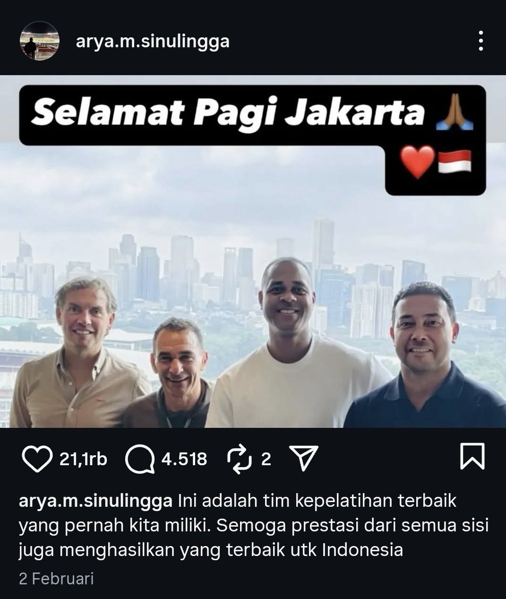 tim kepelatihan terbaik nih boss
hasilnya seri lawan laos
😂😂😂😂😂😂😂😂😂😂😂