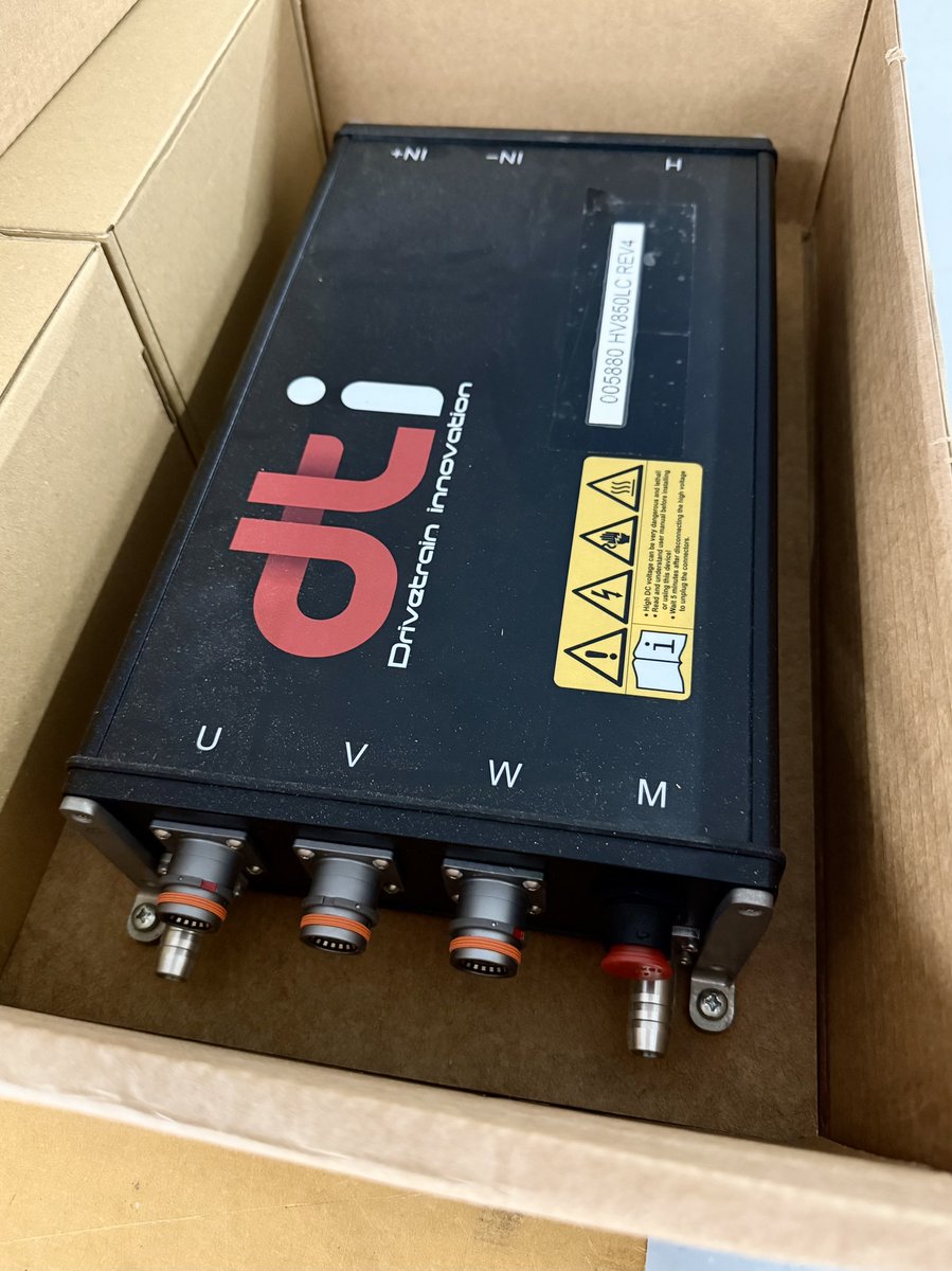 SWITCHBLADE MOTOR CONTROLLERS. 
Pictured here is one of seven motor controllers that we'll be using in the first production test vehicle. These controllers can control the speed and torque output of the motors that power the rear wheels and the two props. vist.ly/466pk