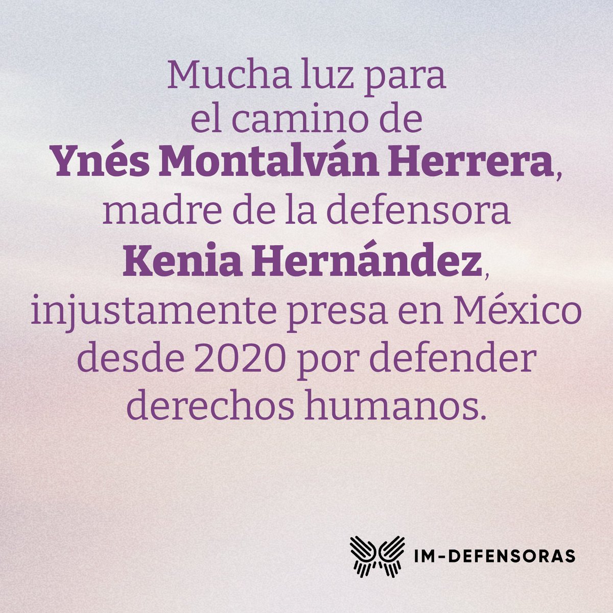 🕯️El pasado domingo falleció Ynés Montalbán Herrera, madre de la defensora amuzga Kenia Hernández, injustamente presa desde 2020 en México por defender #DDHH.
👉🏾Kenia recibió la triste noticia en la prisión. 
[🧵1/3]