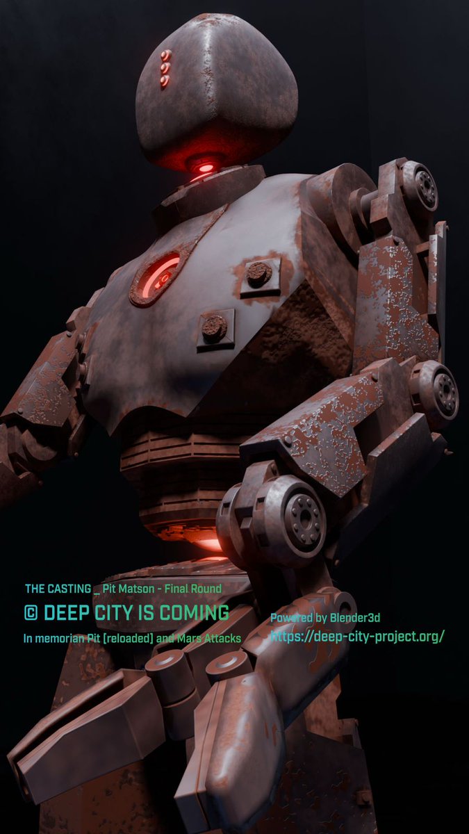 deepcityproject's tweet photo. Pit Matson can face anything because it’s powered by Blender3D

#b3d #Blender3d #SciFi #PostApocalyptic #Dystopian #Future #ConceptArt #DigitalArt #DeepCity #UndergroundCity #RobotWorld #PostHuman #Cyberpunk https://t.co/gHNvnfgZzp