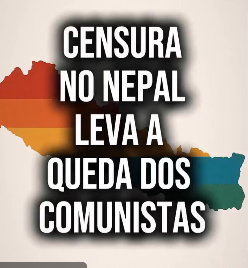 Tessnyc2001's tweet photo. Governo do NEPAL censurou as redes sociais e a população não aceitou a censura. Principalmente os jovens reagiram ferozmente contra um governo ditatorial e corrupto. E conseguiram derrubar o governo. O Brasil que se cuide… 

https://t.co/hCtYEEFWBA https://t.co/pOA6DNfaOz