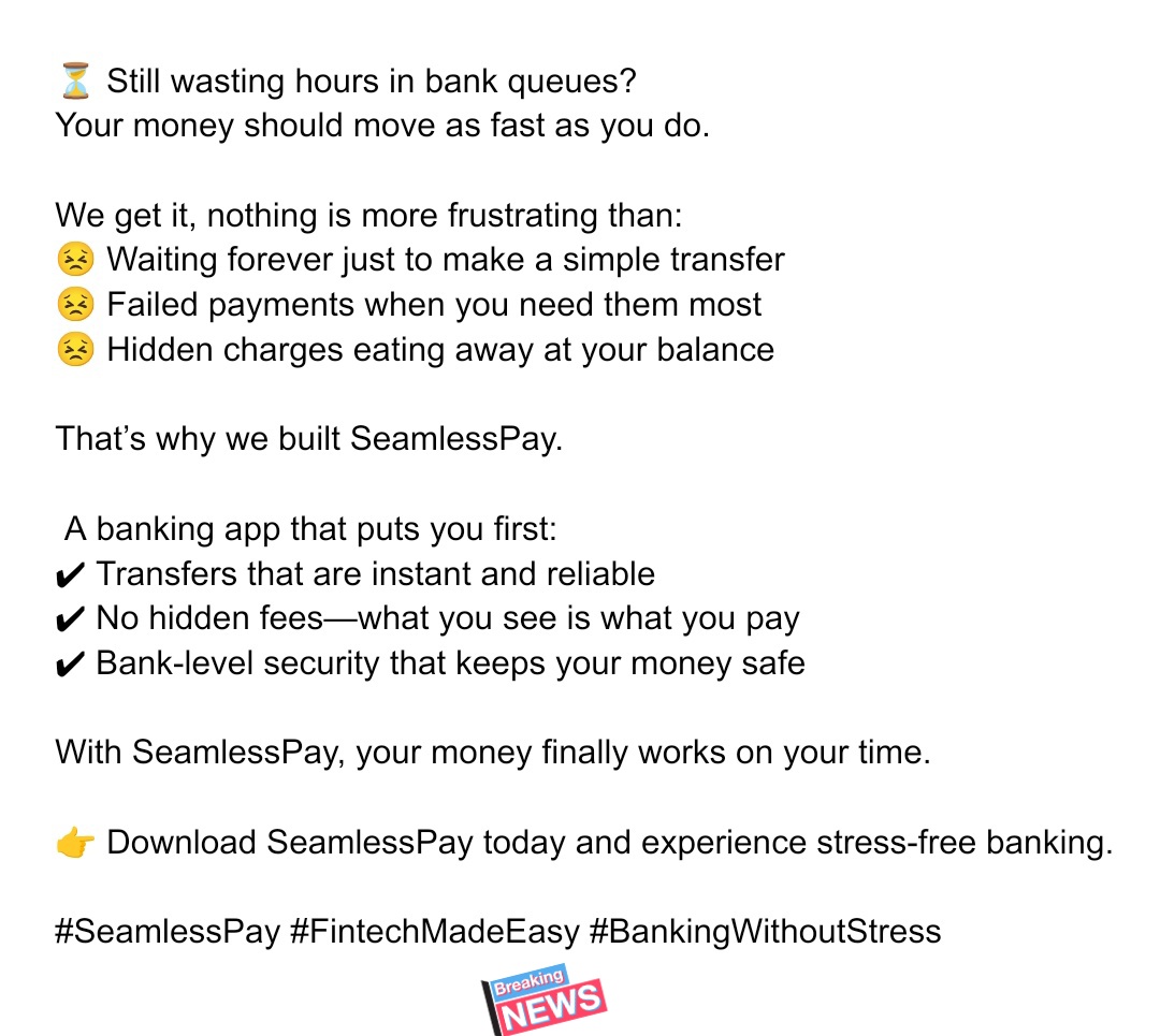 timzjnr's tweet image. Day 2/30 – Copywriting Challenge

Brief: Write an ad copy for a fintech brand.
#copywriting #Fintech #copywritingchallenge .
@palmpay_ng @kudahelp_ng @moniepointng @JaizBankNG