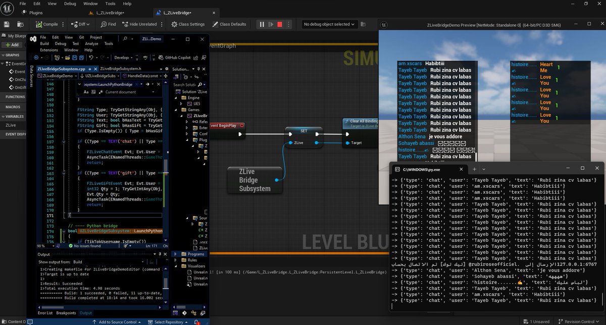 katsu_dev's tweet image. حمد لله قبل اشهر اعلنت اني اصبحت مبرمج معترف وباحث في محرك انريل انجن اليوم اكملت اول مشروع لي عبارة عن نظام يسمح لك بربط لعبتك ببثوث مباشرة مثلا تيك توك او تويتشر كيك 
بلوجن مهمته تطوير العاب تفاعلية ببثوث مباشرة