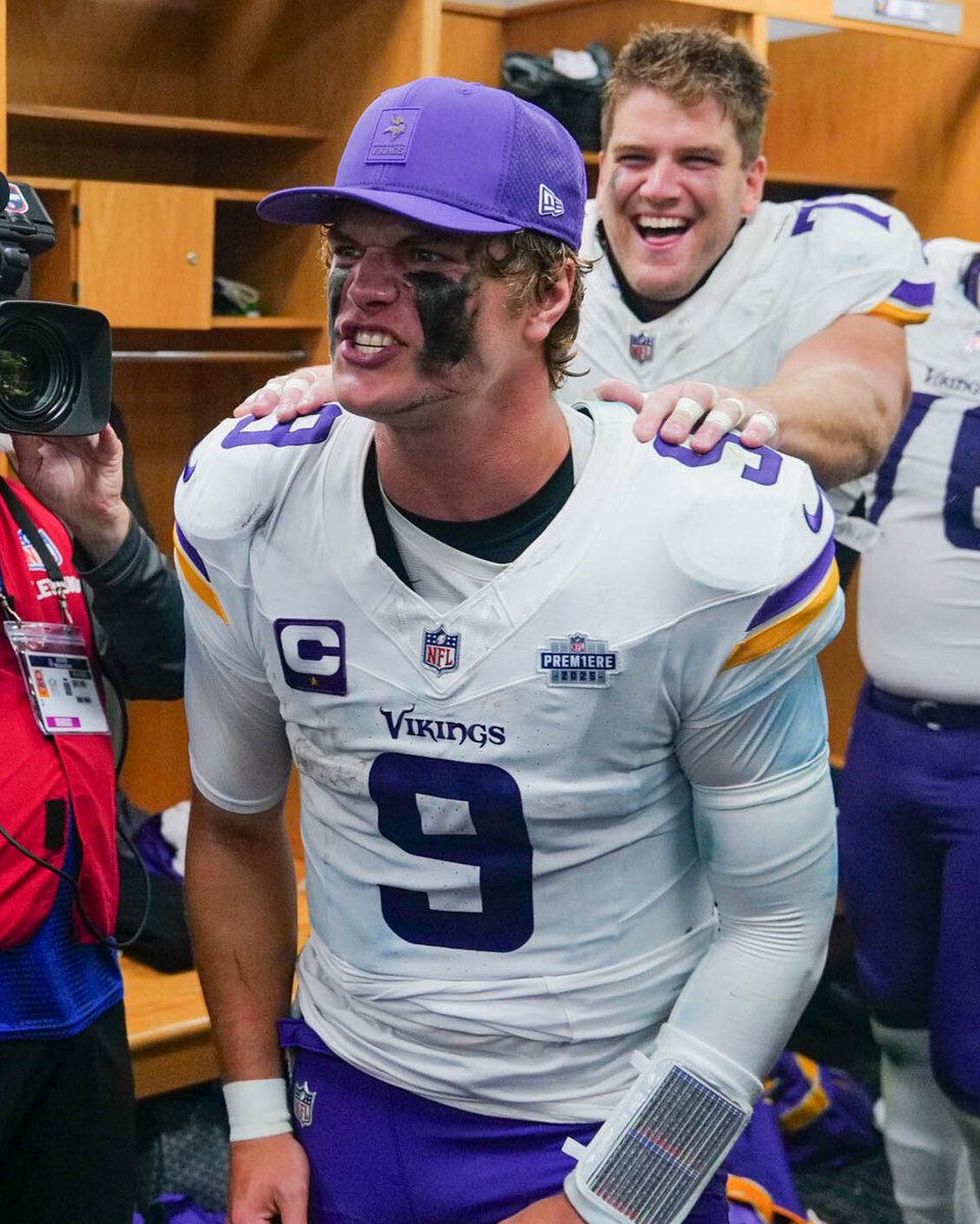 JJ McCarthy when he's not on a football field: "I really enjoy meditating, listening to Bob Marley and hanging out with my dog Marley."

JJ McCarthy when he's on the football field: "I WILL SACRIFICE YOU AND EAT YOUR FUCKING HEART AT THE 50 YARD LINE."