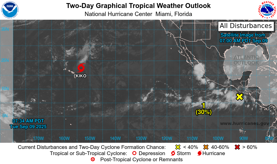 Muvyuiharuka's tweet image. Tropical Storm #11E #Kiko

NHC. 2025.09.09. UTC 12:00Z 40kts 🐱 1007hpa
