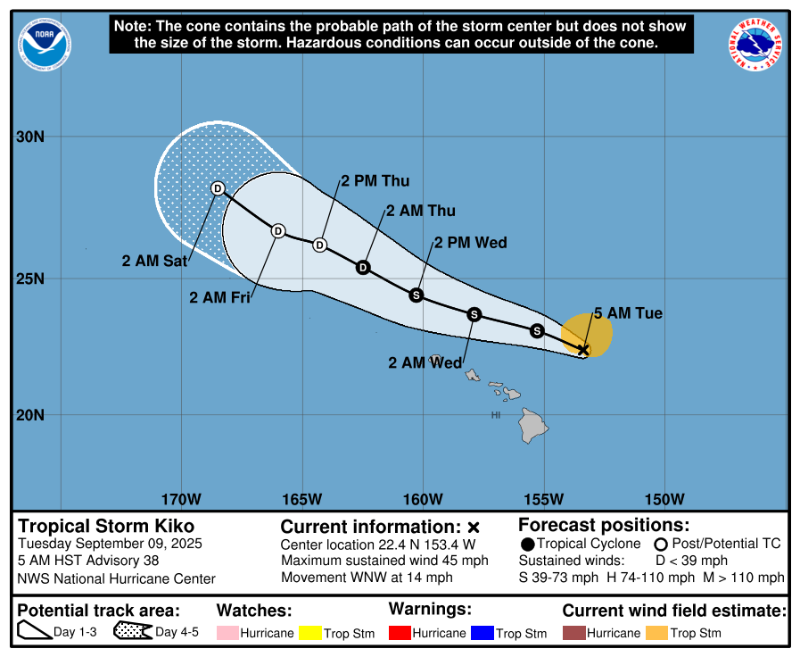 Muvyuiharuka's tweet image. Tropical Storm #11E #Kiko

NHC. 2025.09.09. UTC 12:00Z 40kts 🐱 1007hpa