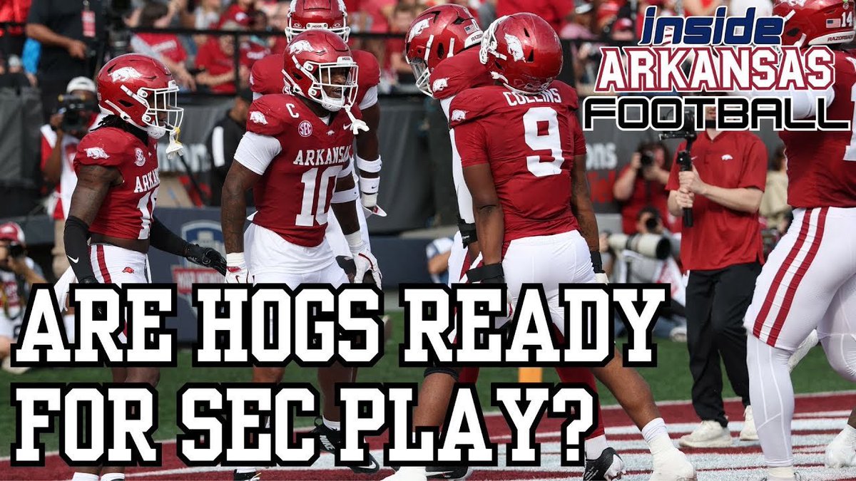 Are the Hogs ready for SEC play? We take a long, close look at each spot of the Razorback depth chart on today’s edition of the Inside Arkansas Football show!

WATCH: youtu.be/VJaa13UXINg?si…

LISTEN: podcasts.apple.com/us/podcast/ins…