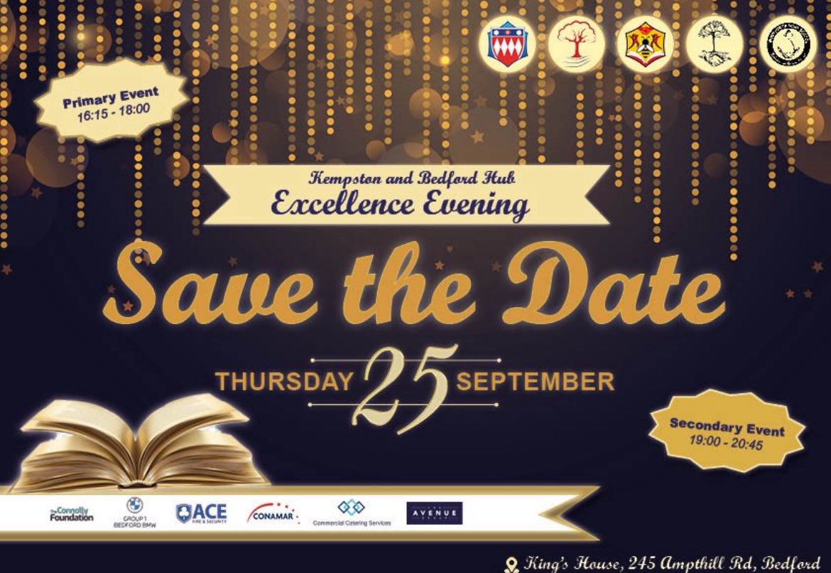 Only a couple of weeks to go!

We’re looking forward to welcome pupils, parents and carers to our Excellence Evening; celebrating success across Bedford &amp; Kempston! 🎉

<a href="/ChilternLT/">Chiltern Learning Trust | Bedfordshire & Luton</a>