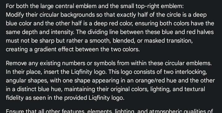 DanDeFAI's tweet photo. @liqfinity x @Ensofi_xyz
There's a $500 hit here
Let's storm @Galxe like the warriors of heaven.
Liqfinity is still the #DeFAI saviour
Check out this master prompt I got for this image
Wanna learn how? Start here 👉 TG link in @Shuttle_web3 bio
#DeFAI #AI #DeFI #APY #Croschain https://t.co/x4imdS9M1k