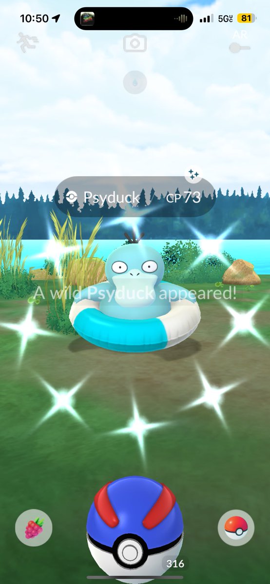 Omg 😱 Blue ducky secured after only 2 checks! ✨ Psyduck 😍

#pokemongo #pokemon #gaymer #teaminstinct #shinyhunter #ShinyPokemon