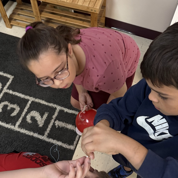 LocustCorner's tweet photo. LCE 3rd graders created "Rocket Balloons!" Students worked together to problem solve using team building skills and perseverance. https://t.co/zV7exWz5OD