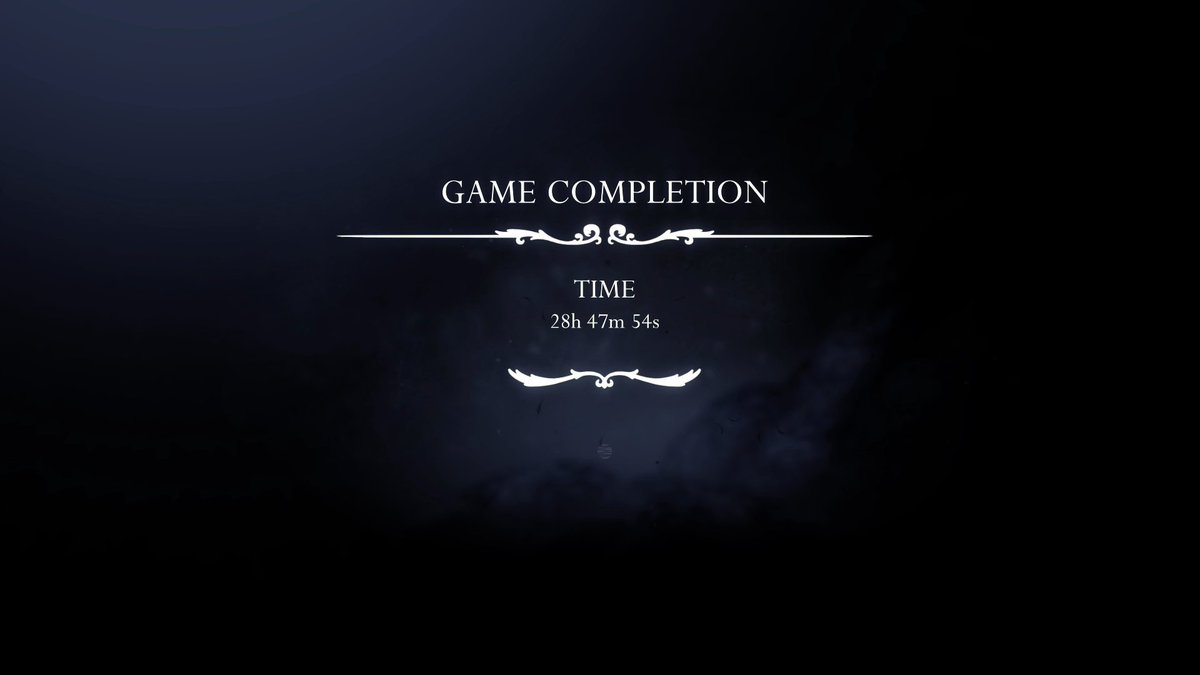 I beat Silksongf :)
I'm not even a huge Hollow Knight fan or anything, but this gotta be one of the greatest games made, at least one of my personal favorites ❤️

I will be going for 100% and all achievements now