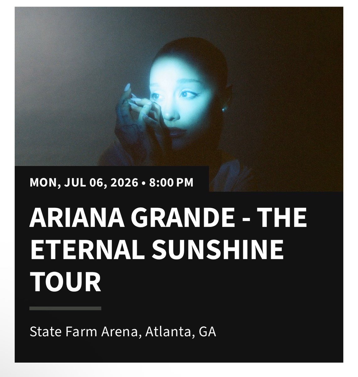 got my tickets 😙