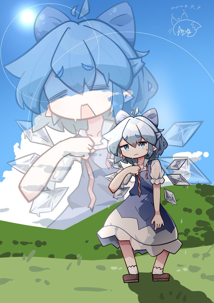 #9月9日はチルノの日 
まだまだ暑いゾ....