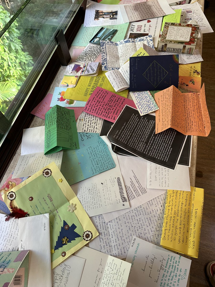 was cleaning out my closet and found all handwritten letters ive received over the years 🥺