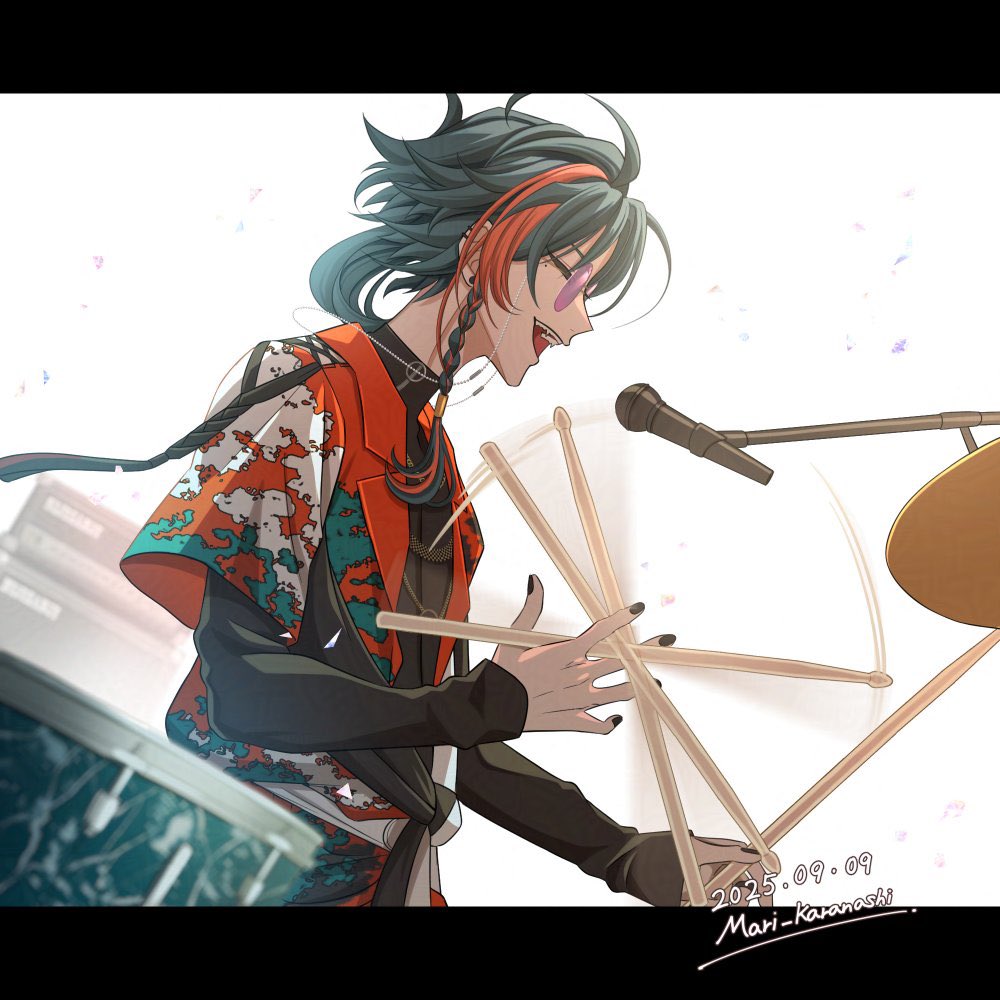 「バンド楽しー!! #魁星3D #かいせ絵」|カラナシ マリのイラスト