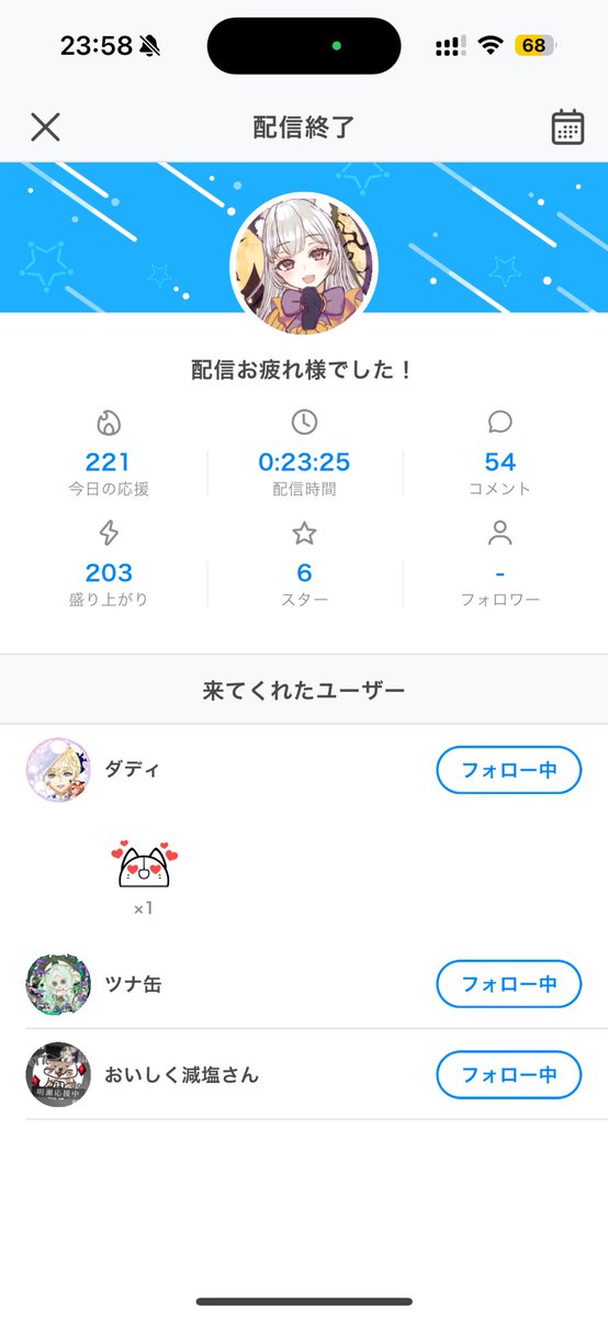 お久しぶりでした、ありがとう
皆様ゆっくり休んでくださいね~~~
