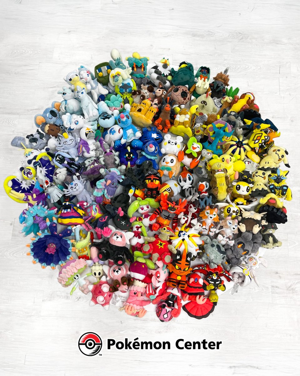 Pokemon's tweet image. Alola! ☀️ Sitting Cuties plush from the Alola region have just touched down at Pokémon Center!

Hurry before your favorite is swept away! 🔗pkmn.news/AlolanSittingC…