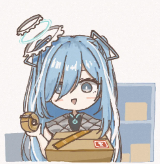 #おとのぱれっと テープ貼り斜めっちゃうおとちゃん