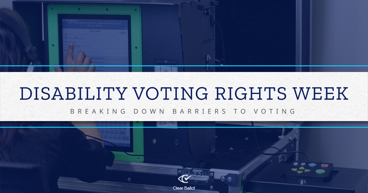 This #DisabilityVotingRightsWeek, we're proud to highlight our long-running partnership with <a href="/PerkinsVision/">Perkins School for the Blind</a>. In collaboration with Perkins, our team ensures that voters of all abilities can cast their ballots privately and independently: bit.ly/3VxJhpV #DVRW