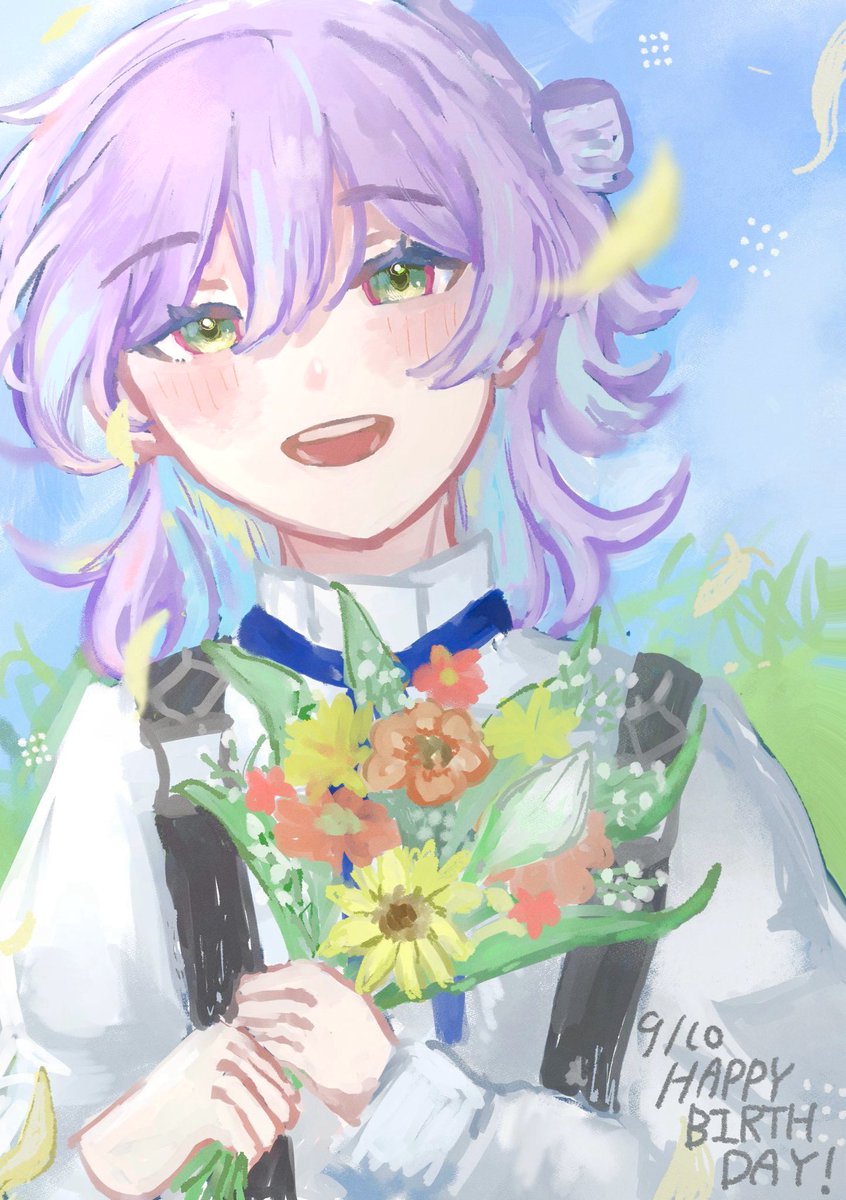 お誕生日おめでとうございます！
いつも元気をありがとう！
今年も笑いの絶えない一年になりますように✨
 #誕ジョウ日2025
 #ショウゾウ画