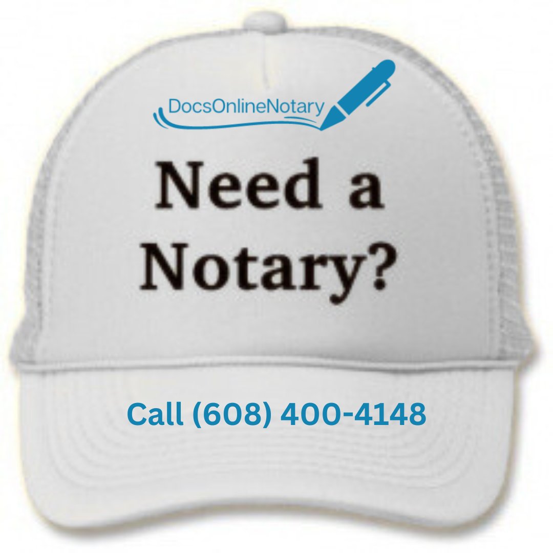 DocsONLNotary's tweet image. Your virtual notary partner. Docs Online Notary is here when you need us. Call (608) 400-4148.
#NotaryOnCall #VirtualService #DocsOnlineNotary