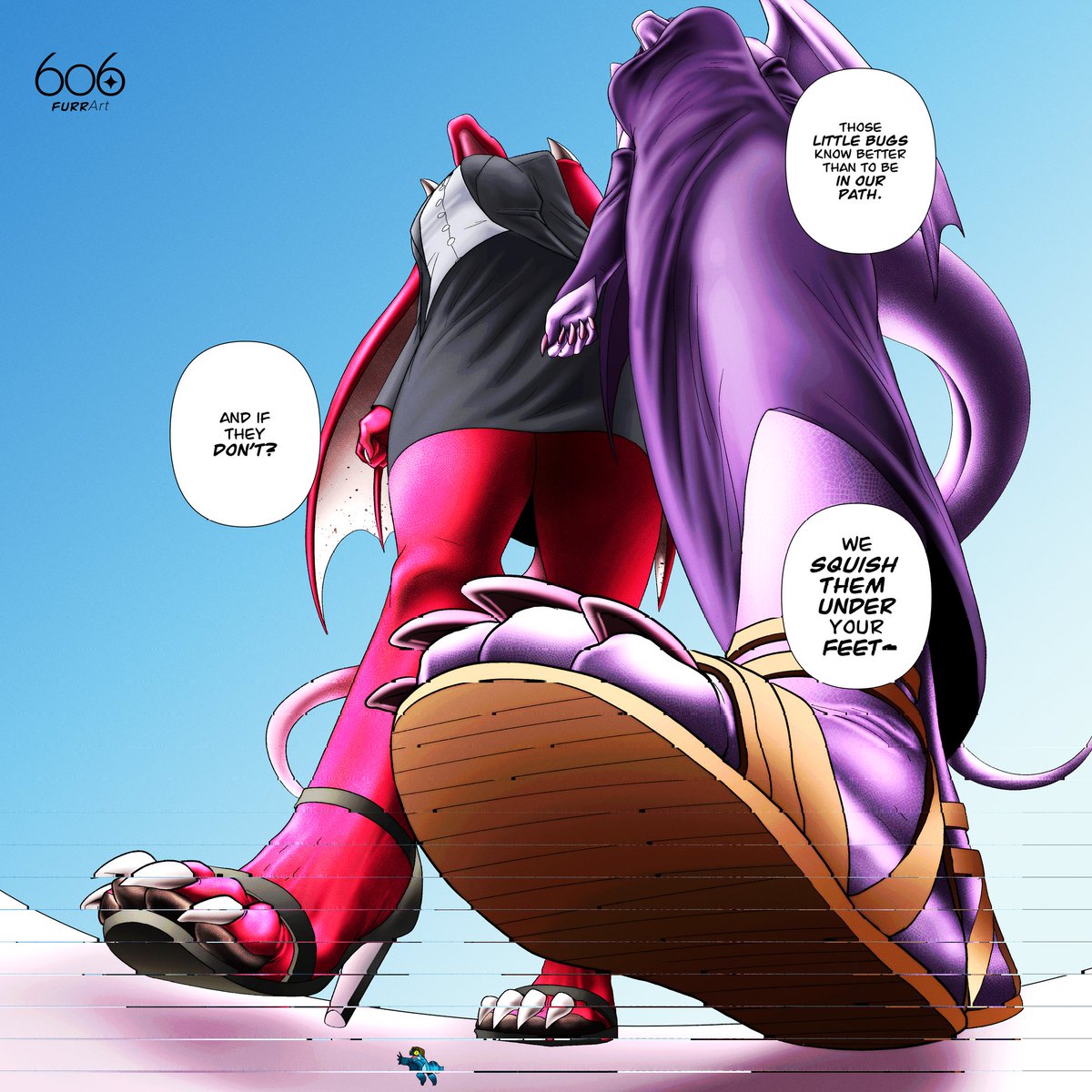 Just a little reminder that when powerful women are walking by you should get out of our way.

Or don't~💜

I do love finding pathetic little boys and girls stuck to my feet and sandals by the end of the day~😈

I'm sure <a href="/orpbus/">Orpbus</a> would agree~🤏🏻