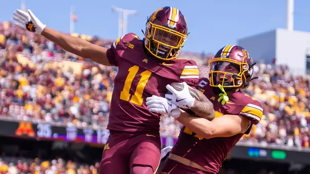 nflrealtime2's tweet photo. So far, Minnesota is the ONLY #CFB FBS program to have a defense in the top 5 in rushing and passing yards allowed. Can the #Gophers continue this trend over the course of the season? https://t.co/zaHtgxBSIb